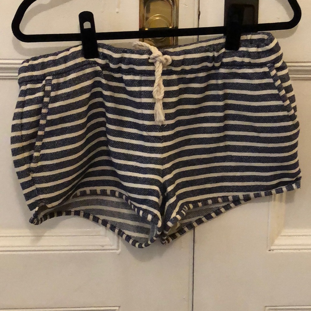 Striped drawstring short